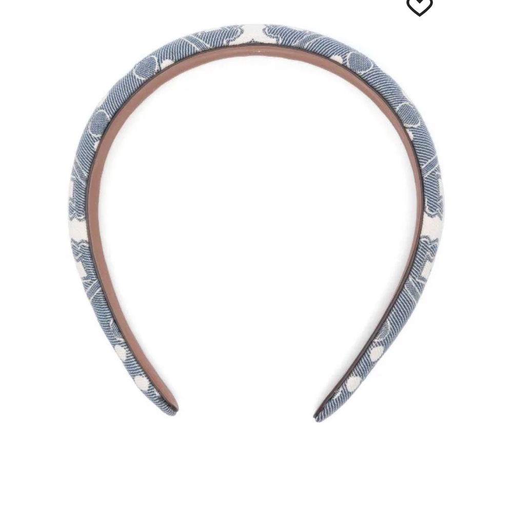 Tory Burch T MONOGRAM DENIM HEADBAND